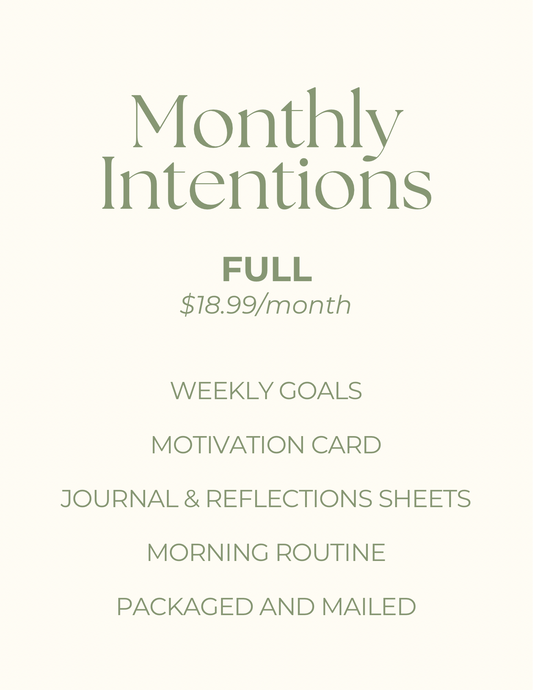 Monthly Intentions- Full